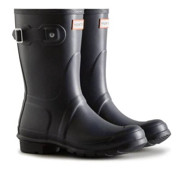 *NEW Hunter Original Short Rain Boot Women's Navy Blue Size 9 (Damaged Box) - Picture 1 of 12
